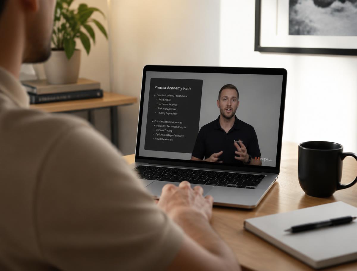 Member watching an Eikon monthly training on a laptop